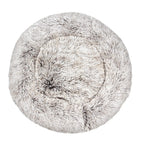 Long Plush Round Dog Cushion Pet Bed For Samll House Washable Bed Winter Warm Sleeping Puppy Soft Bed (D XL)