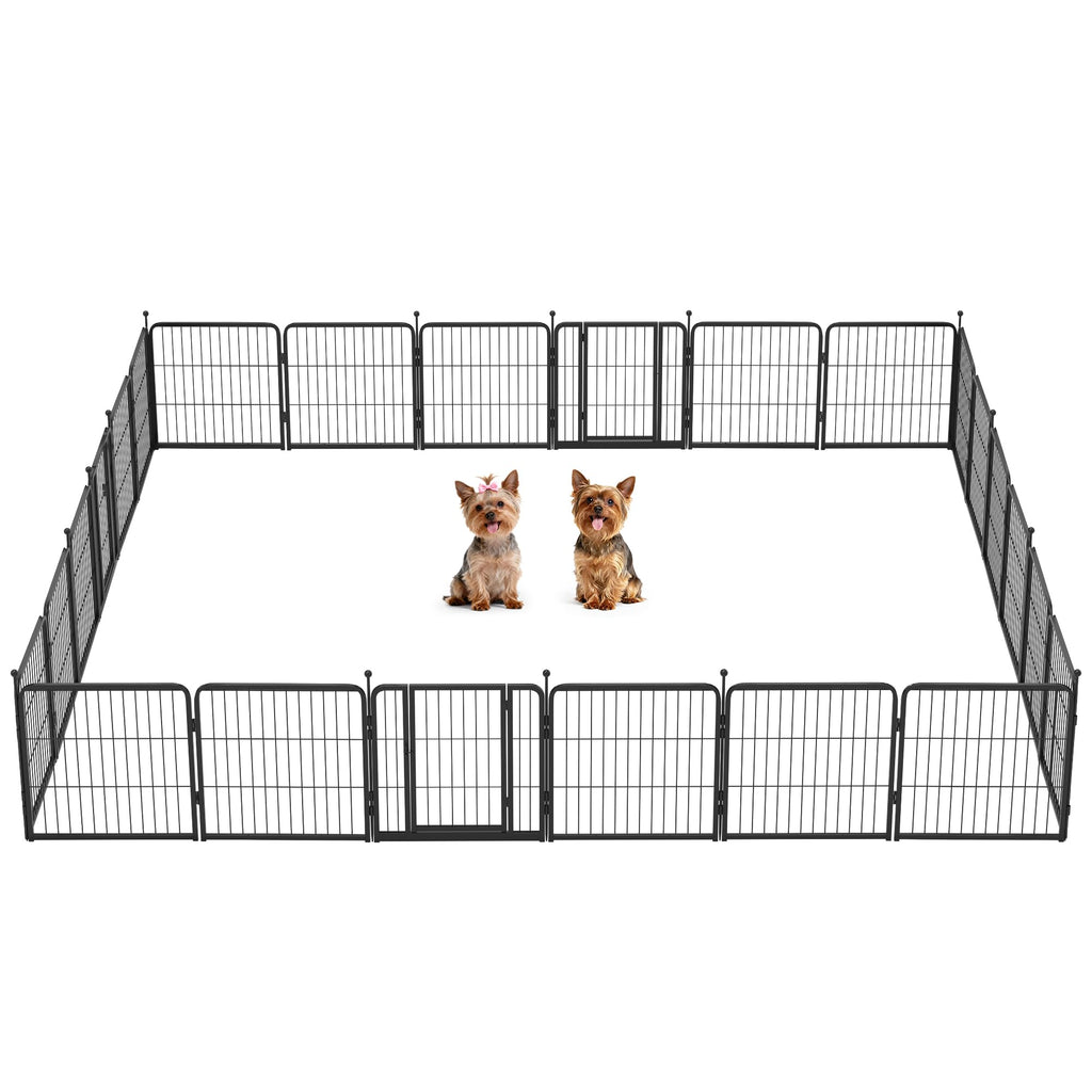 FXW Instant Dog Playpen with RV Step Grid for RV Camping, 40"H, 32 Panels