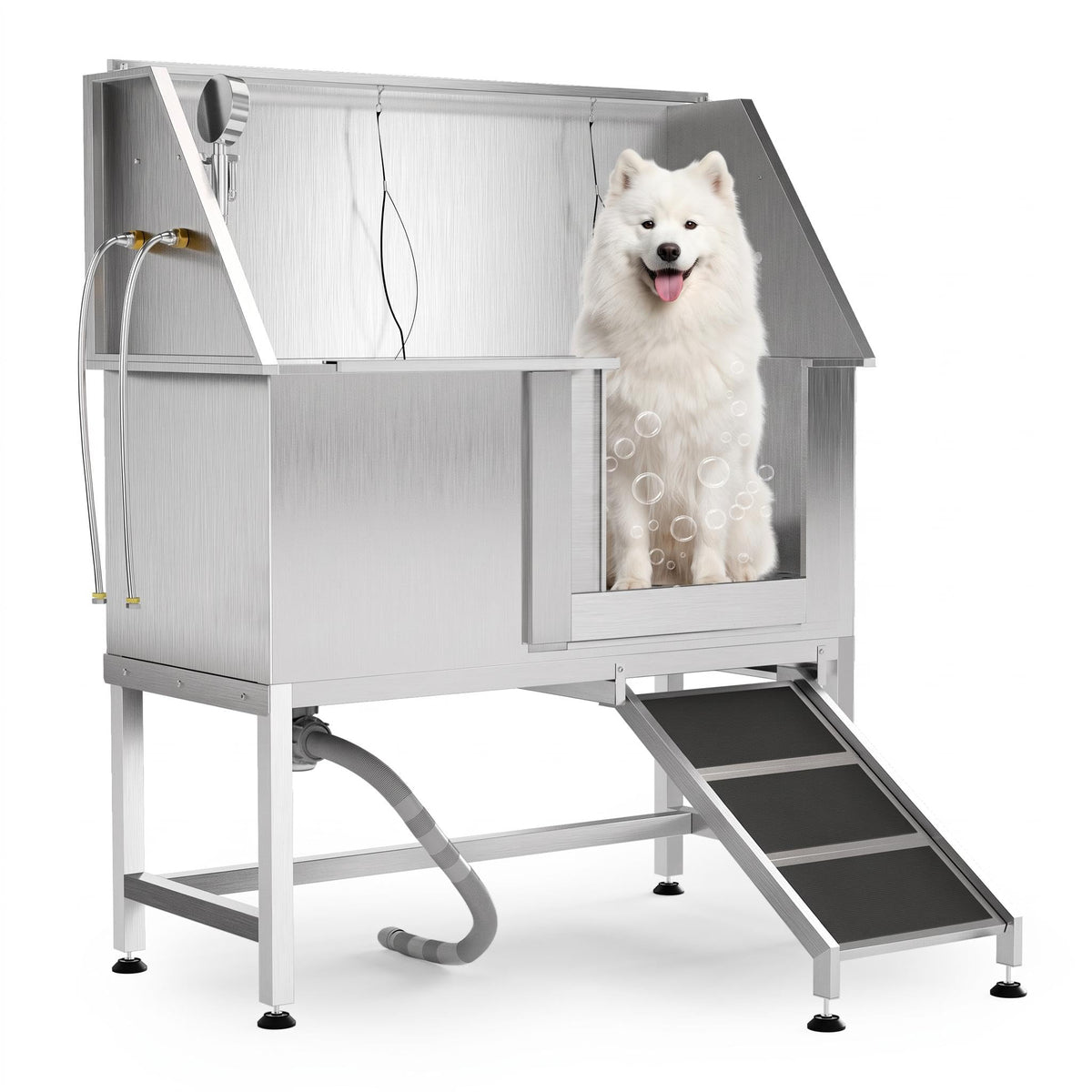 MAXSA 50" Stainless Steel Professional Dog Washing Station