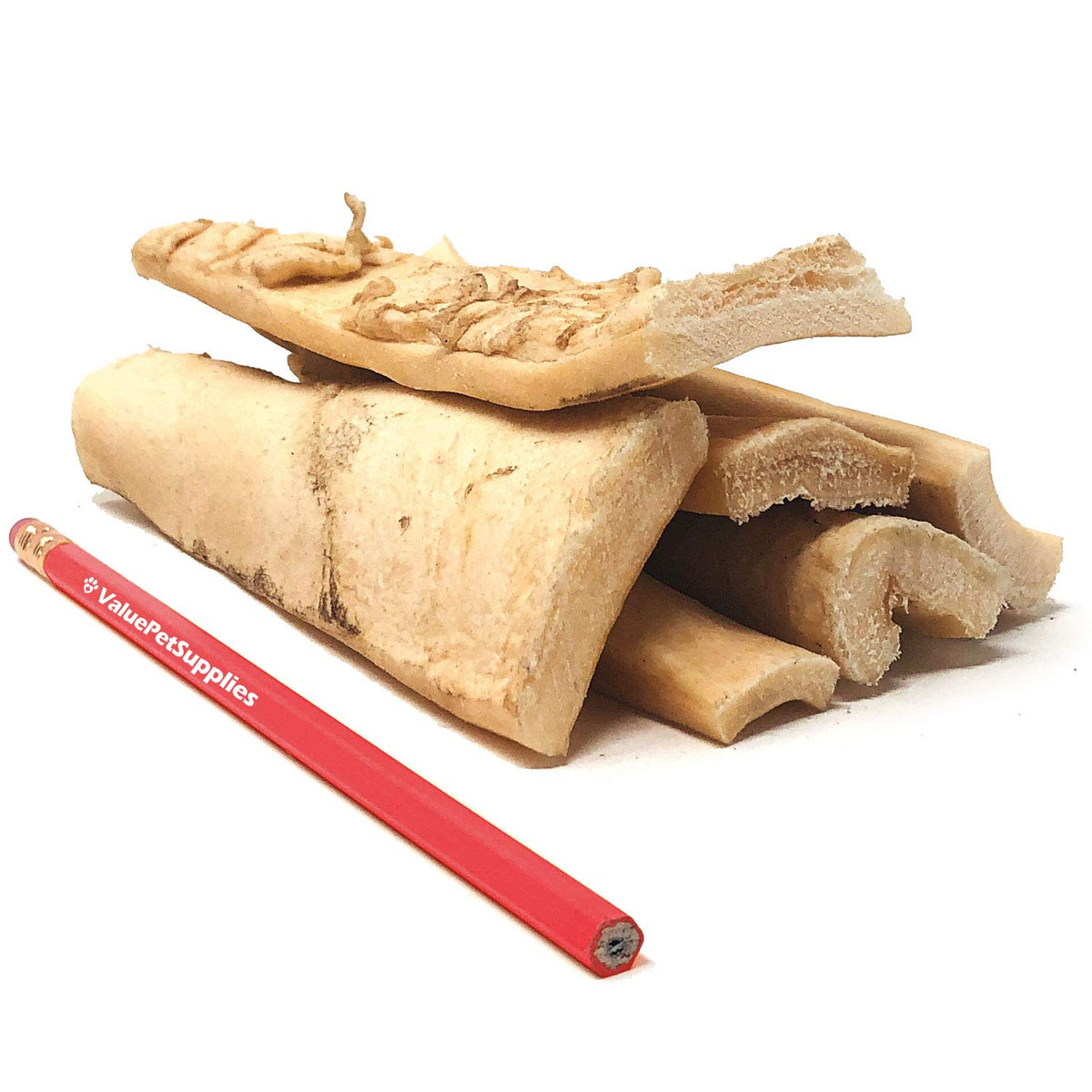 ValueBull Beef Cheek Slice Dog Chews, Thick 4-6 Inch, 240 Count