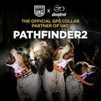 Dogtra 2 Dog Pathfinder 2 GPS Dog Tracker e Collar with PATHFINDER2 Green Add on Receiver LED Light No Monthly fees Free App Waterproof Smartwatch Control Long Range Multiple Dogs Smartphone Required
