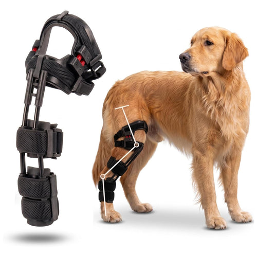 ,Left Leg,120/143LBS,Custom 3D Printed Dog Knee Brace for Hind Leg, Adjustable Support for Torn ACL & CCL, Stabilizing Joint Brace for Dogs