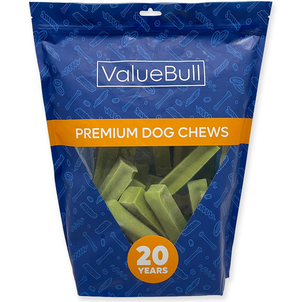 ValueBull Himalayan Yak Cheese Dog Chews, Mint, Large, 100 Count