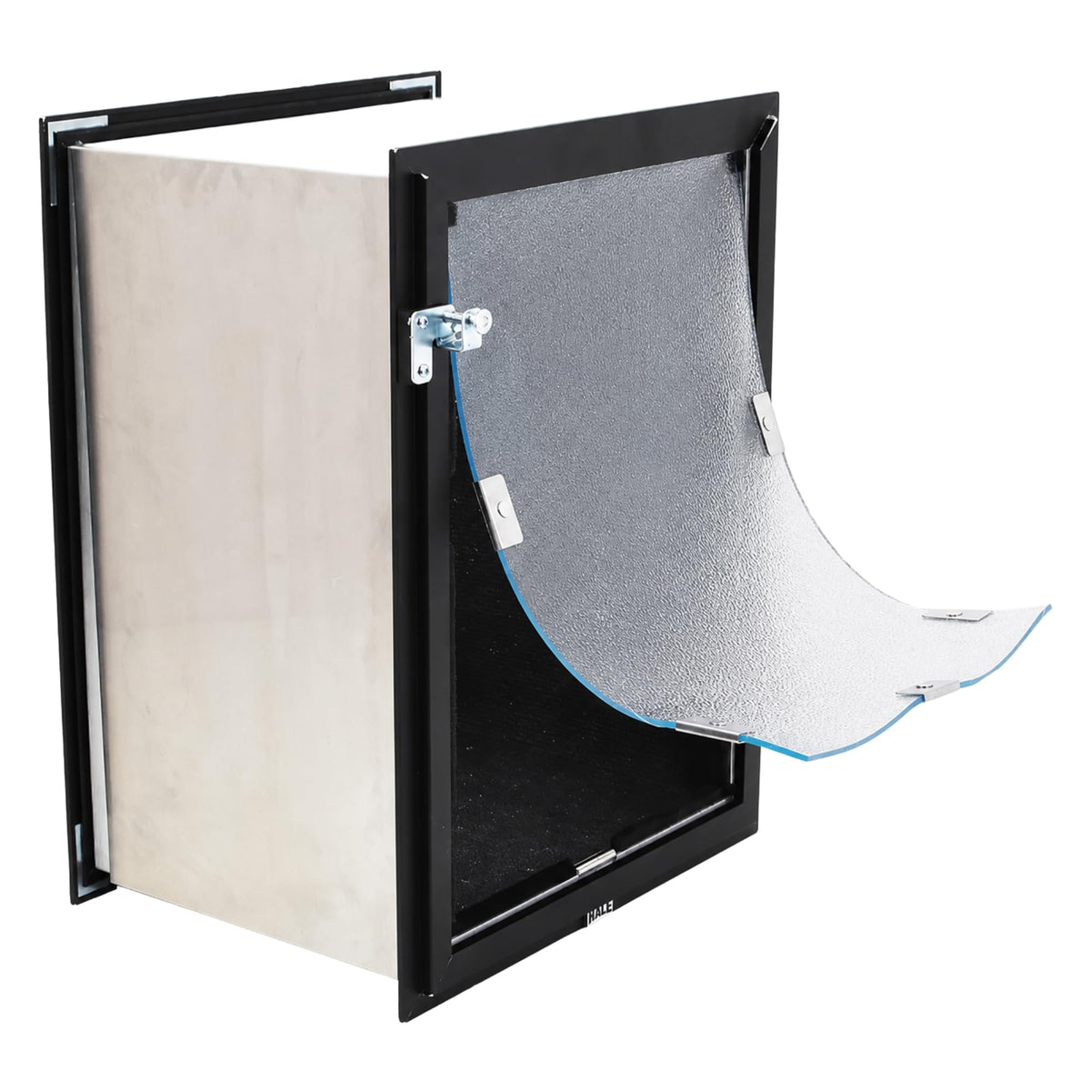 Wall Model | Cat & Dog Doors | Adjustable Tunnel Fits Up to 10" Wide Walls | Energy Efficient Double Vinyl Flaps | Locking Security Cover | Skilled Install Required | Steel Corners | Hale Pet Door