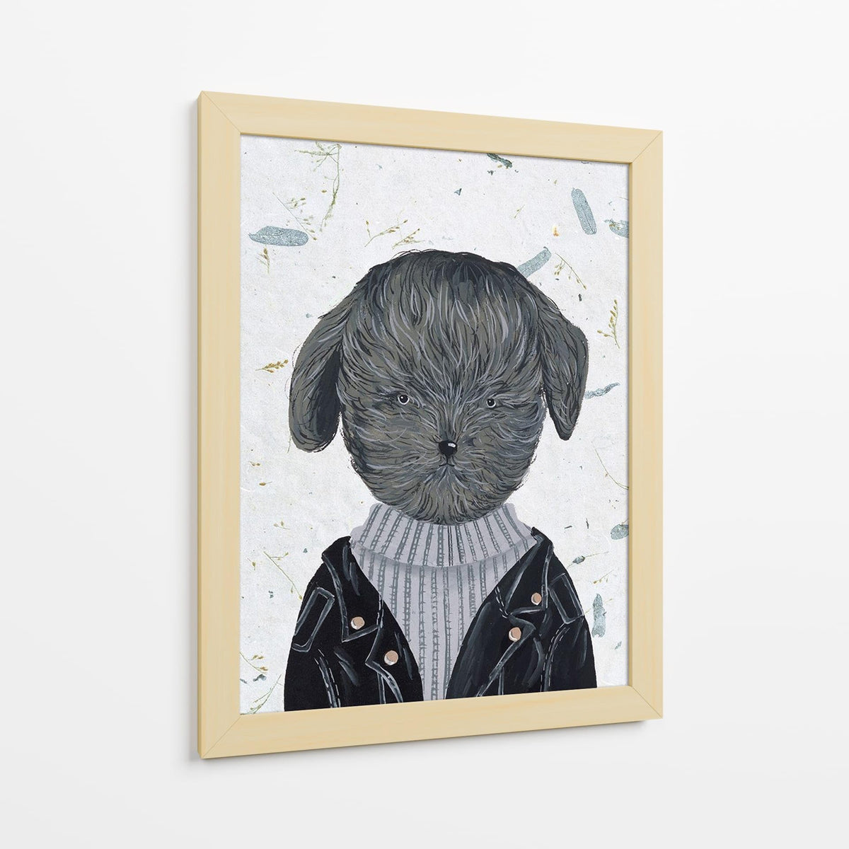 Canvas Lab | Hip Dog I by Melissa Wang | 30 x 40 in | Canvas Print Wall Art | Animals, Dogs, Nature | Wall Decor for Bedroom, Living Room or Office
