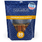 ValueBull USA Beef Collagen Sticks, 6 Inch Super Jumbo Chews, 200 Count