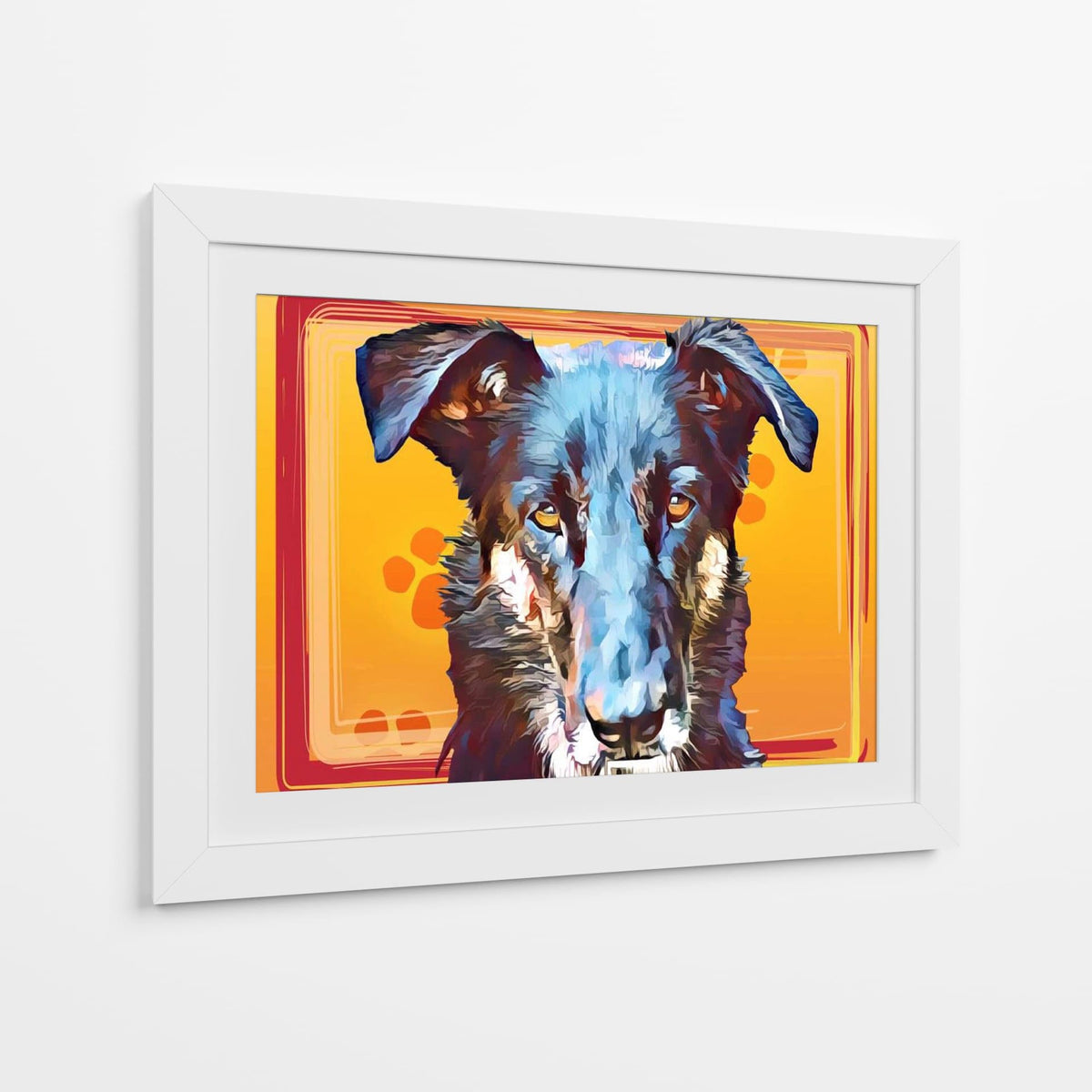 Canvas Lab | Pop Dog I by Leticia Herrera | 40 x 30 in | Canvas Print Wall Art | Animals, Dogs, Nature | Wall Decor for Bedroom, Living Room or Office