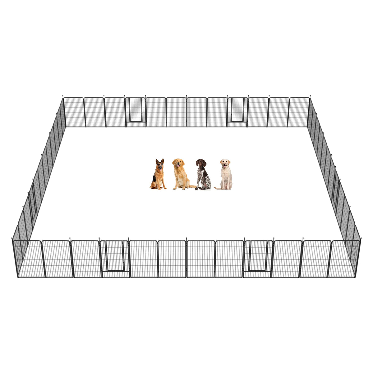 FXW Instant Dog Playpen with RV Step Grid for RV Camping, 40"H, 32 Panels