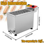 Professional Commercial Fryer Mazorca Corn, Kitchen Fryer with Stainless Steel Countertop, Fryer for Corn Dogs for Restaurants, Stores, Homes ~/