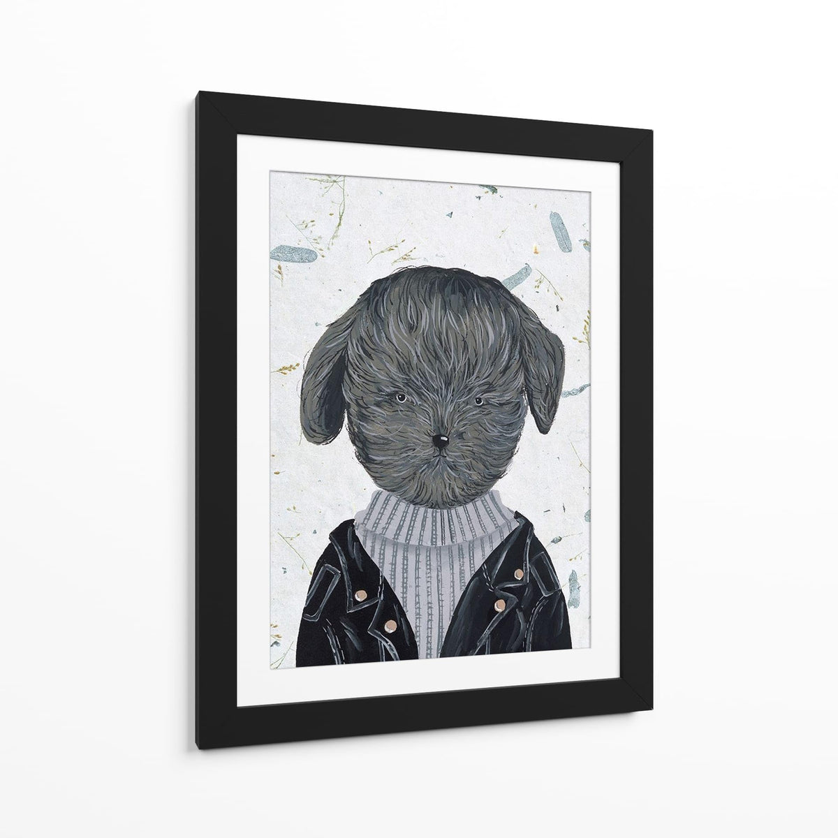 Canvas Lab | Hip Dog I by Melissa Wang | 30 x 40 in | Canvas Print Wall Art | Animals, Dogs, Nature | Wall Decor for Bedroom, Living Room or Office