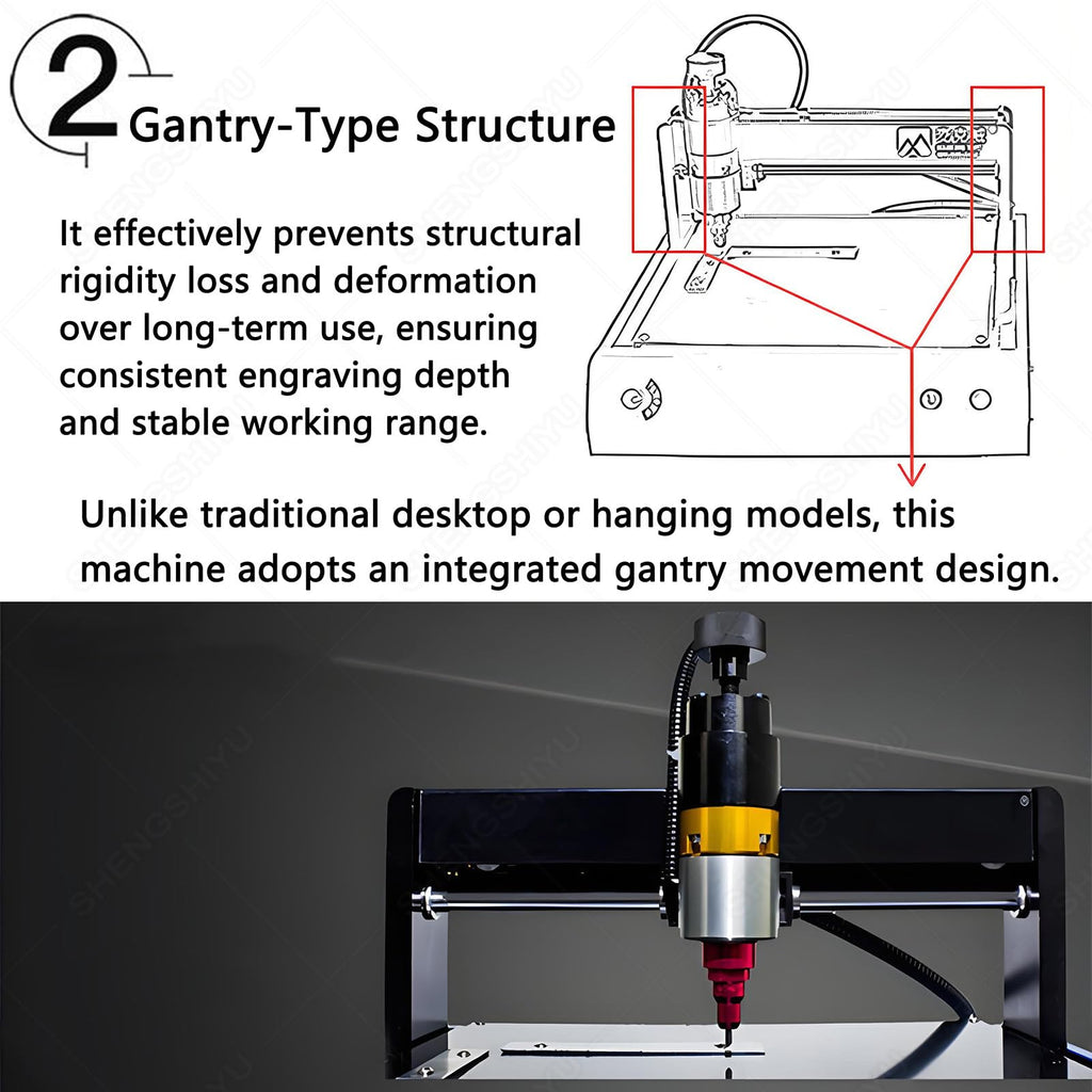 400W Electric Metal Marking Machine Dot Peen Marking Machine for Industrial Nameplate Dog Tag Steel Plate,3 Adjustable Force Levels,Marking Depth: 0.1-1.5mm,Marking Range 300 * 200MM