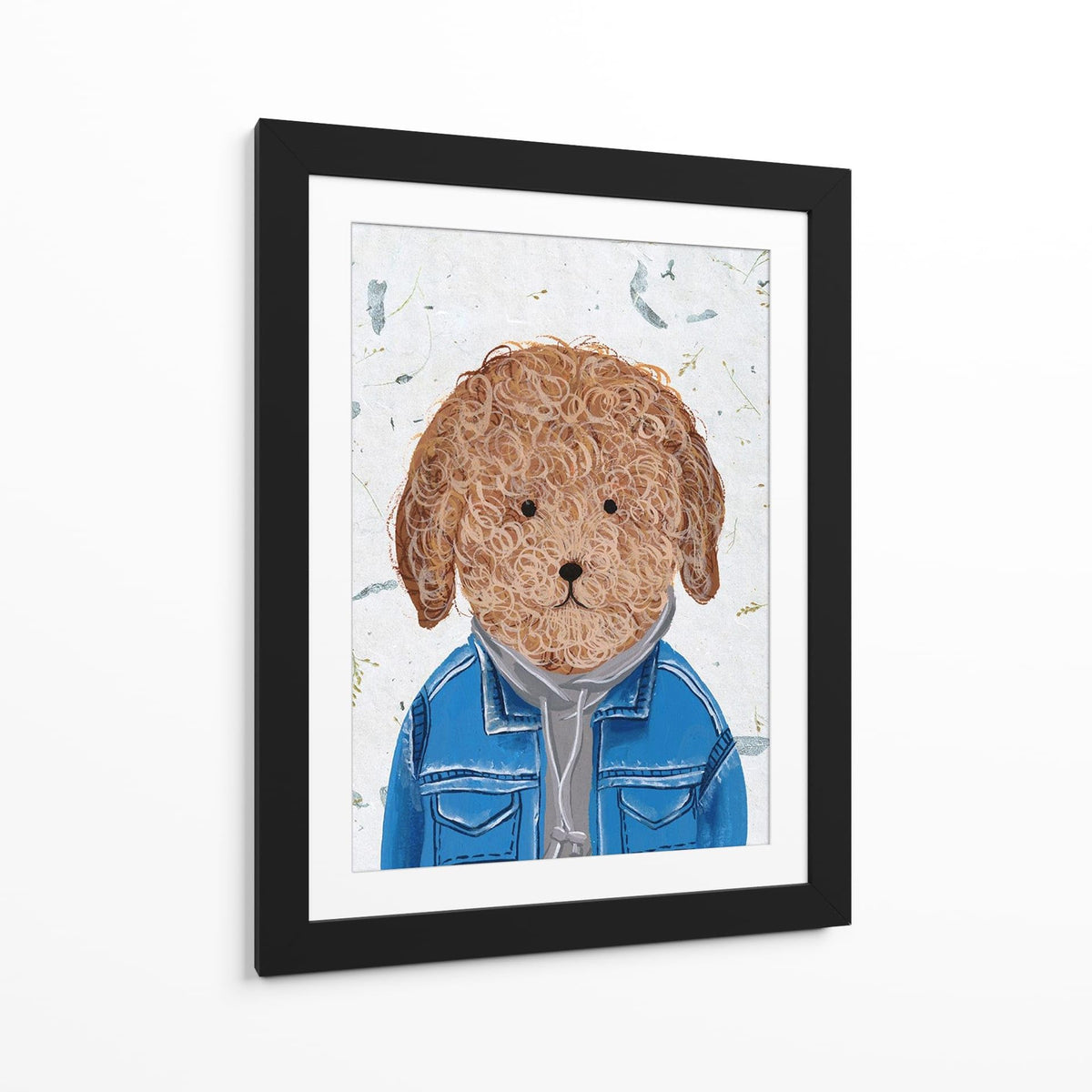 Canvas Lab | Hip Dog III by Melissa Wang | 30 x 40 in | Canvas Print Wall Art | Animals, Dogs, Nature | Wall Decor for Bedroom, Living Room or Office