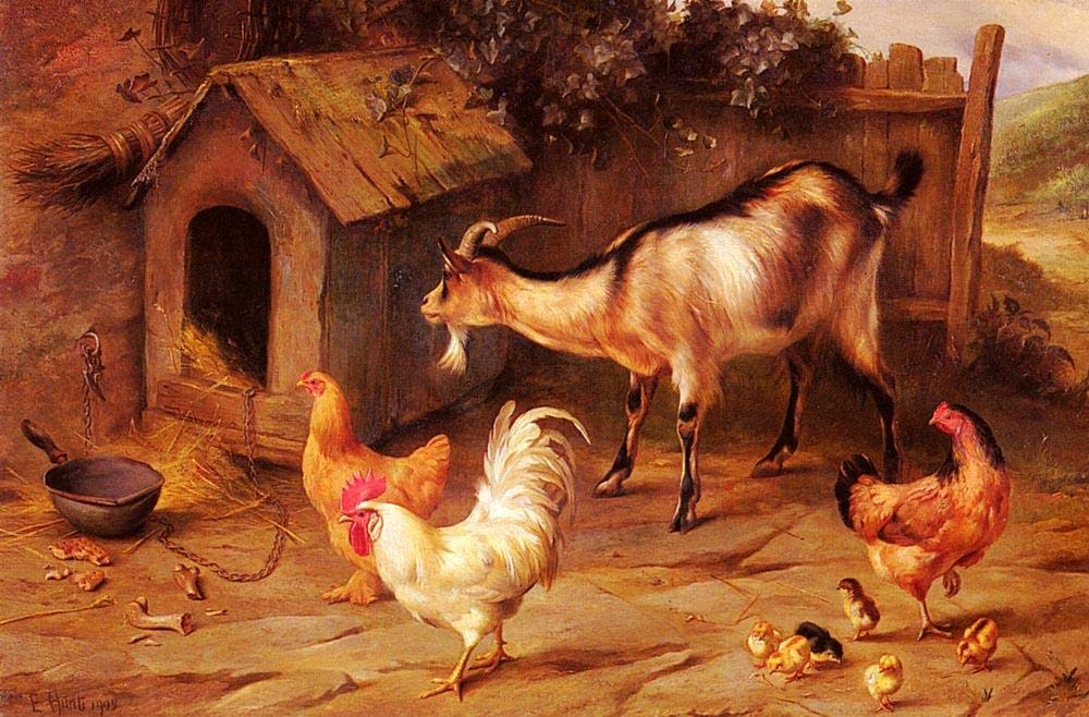Toperfect Oil Painting Handmade $50-$2000 by College Teachers - 5 Famous Paintings - The Puppies dog pet animal Edgar Hunt classical Art - Wall Painting on Canvas -Size1