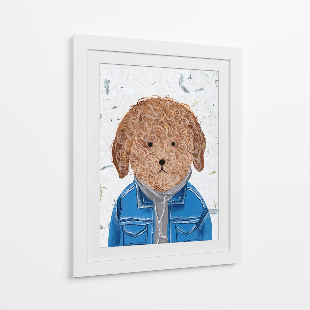 Canvas Lab | Hip Dog III by Melissa Wang | 30 x 40 in | Canvas Print Wall Art | Animals, Dogs, Nature | Wall Decor for Bedroom, Living Room or Office