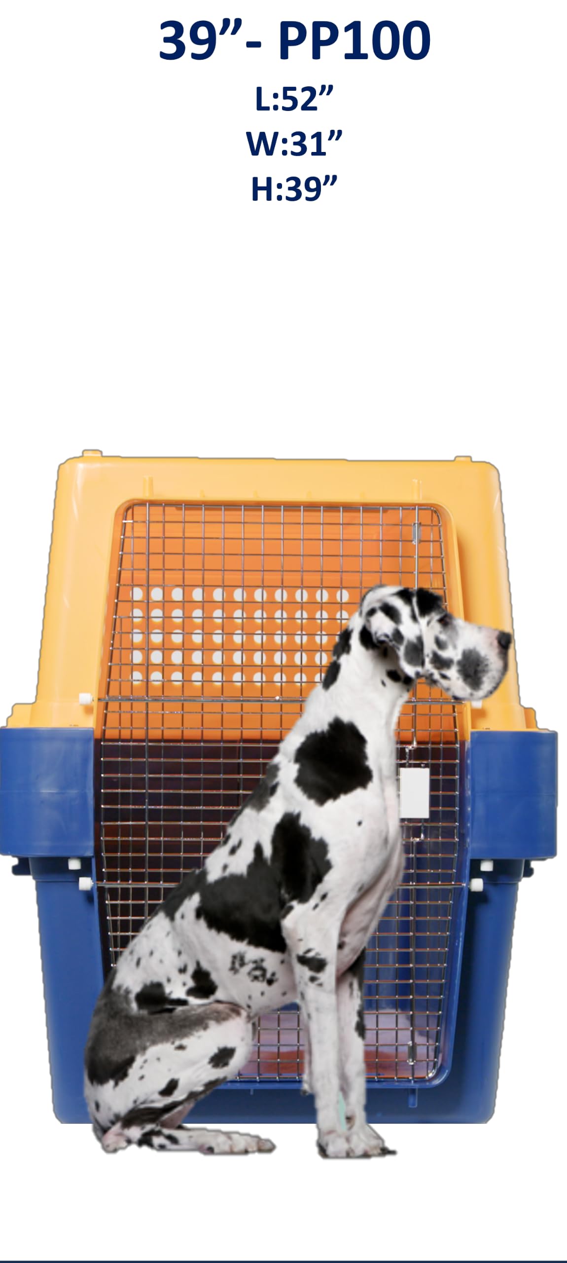 Pet Crate - Durable, Heavy Duty Dog Cat Kennel, Airline Approved Pet Carrier, Pet Palace Dog Kennel, Travel Dog and Cat Crate for Large Dogs Indoor or Outdoor, 7 Sizes