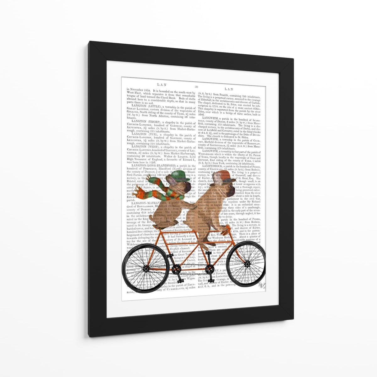 Canvas Lab | French Bulldog Tandem by Fab Funky | 30 x 40 in | Canvas Print Wall Art | Animals, Dogs, Nature, Whimsical | Wall Decor for Bedroom, Living Room or Office