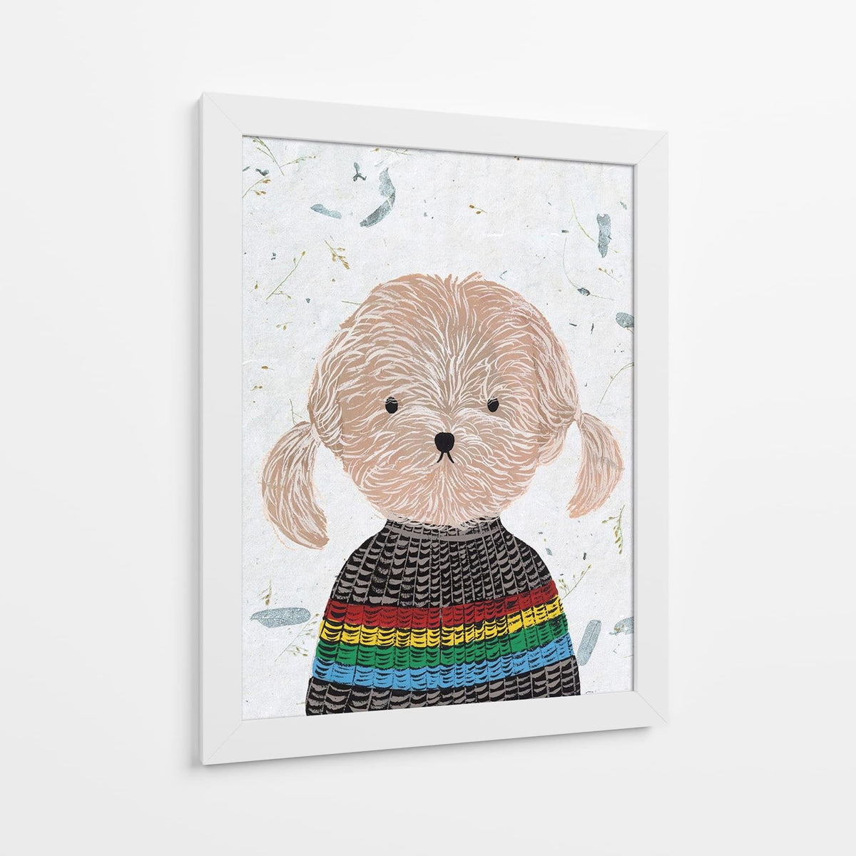 Canvas Lab | Hip Dog IV by Melissa Wang | 30 x 40 in | Canvas Print Wall Art | Animals, Dogs, Nature | Wall Decor for Bedroom, Living Room or Office