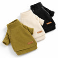 Black-Olive-Cream X-Small Classic Fleece Winter Pet Apparel for Small Dogs and Cats