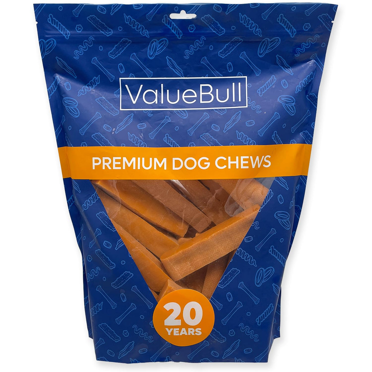 ValueBull Himalayan Yak Cheese Dog Chews, Mint, Large, 100 Count