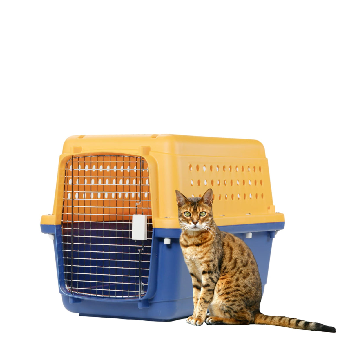 Pet Crate - Durable, Heavy Duty Dog Cat Kennel, Airline Approved Pet Carrier, Pet Palace Dog Kennel, Travel Dog and Cat Crate for Large Dogs Indoor or Outdoor, 7 Sizes