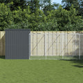 Dog House with Run 84.3x179.9x71.3 Inch Large Outdoor Galvanized Steel Kennel for Pets, Exercise Playpen with Secure Roof and Door