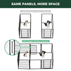 FXW AuraSpace Pro Acrylic & Wire Dog Playpen with Divider, 32"H, 12 Panels