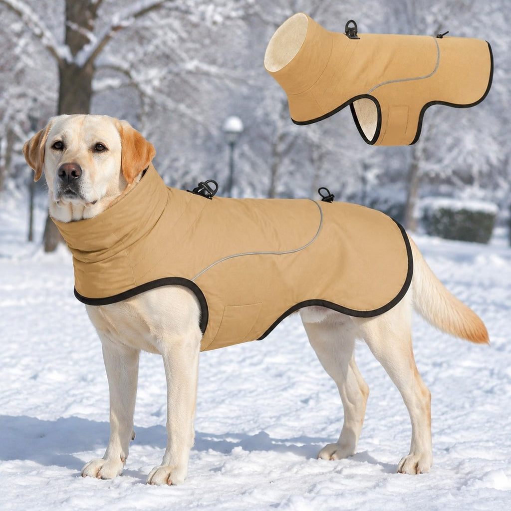 predolo Four-Leg Dog Jacket Warm Dog Jacket Equipped Pet Clothing for Outdoor Walks, L
