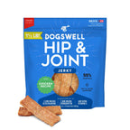 DOGSWELL Jerky Hip and Joint Dog Treats Grain Free Made in USA Only, Glucosamine and Chondroitin, 24 oz Chicken (Pack of 12)
