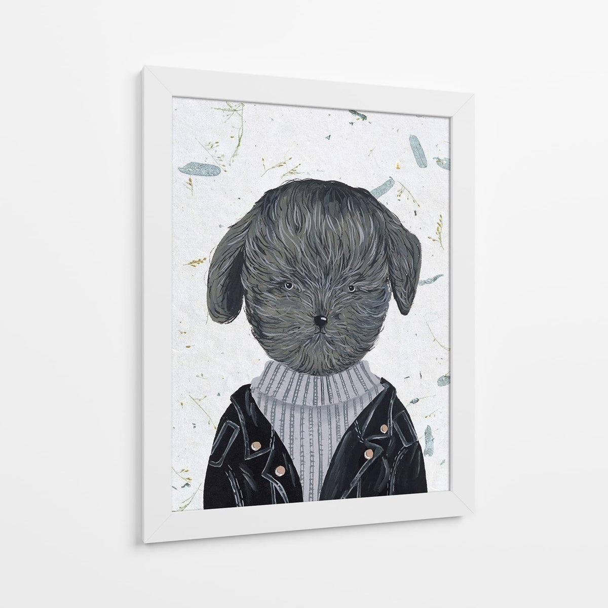 Canvas Lab | Hip Dog I by Melissa Wang | 30 x 40 in | Canvas Print Wall Art | Animals, Dogs, Nature | Wall Decor for Bedroom, Living Room or Office