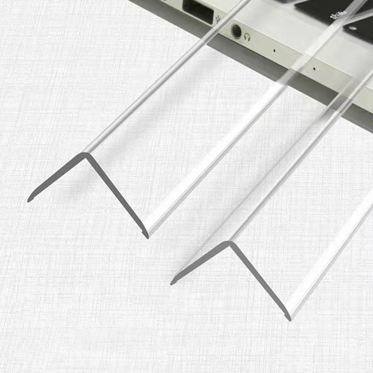Wall Corner Guards, 8FT Self-Adhesive Edge Protectors for Home and Office, L-Shaped Bumper Shield, Dog Chewproof, 20 PCS, Clear Wall Protection