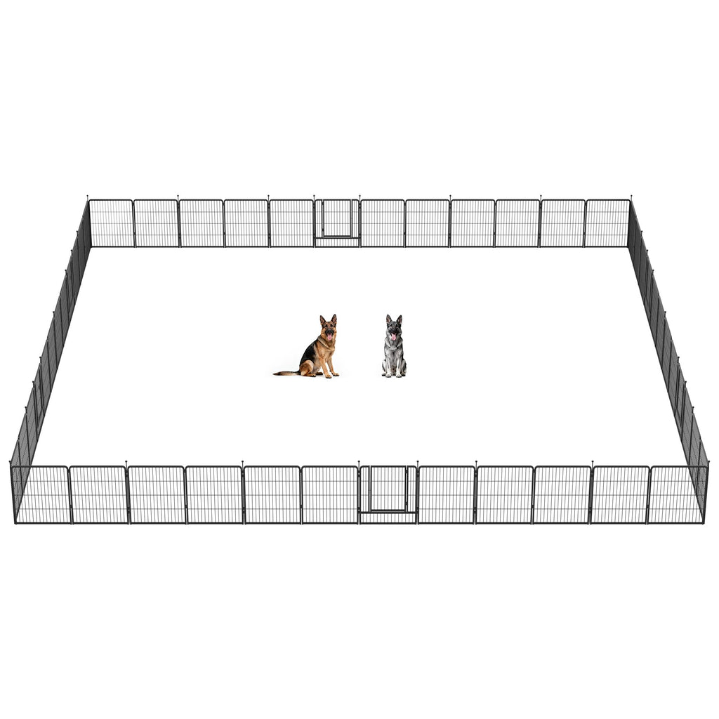 FXW Instant Dog Playpen with RV Step Grid for RV Camping, 40"H, 32 Panels
