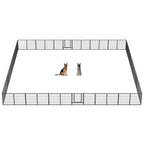 FXW Instant Dog Playpen with RV Step Grid for RV Camping, 40"H, 32 Panels