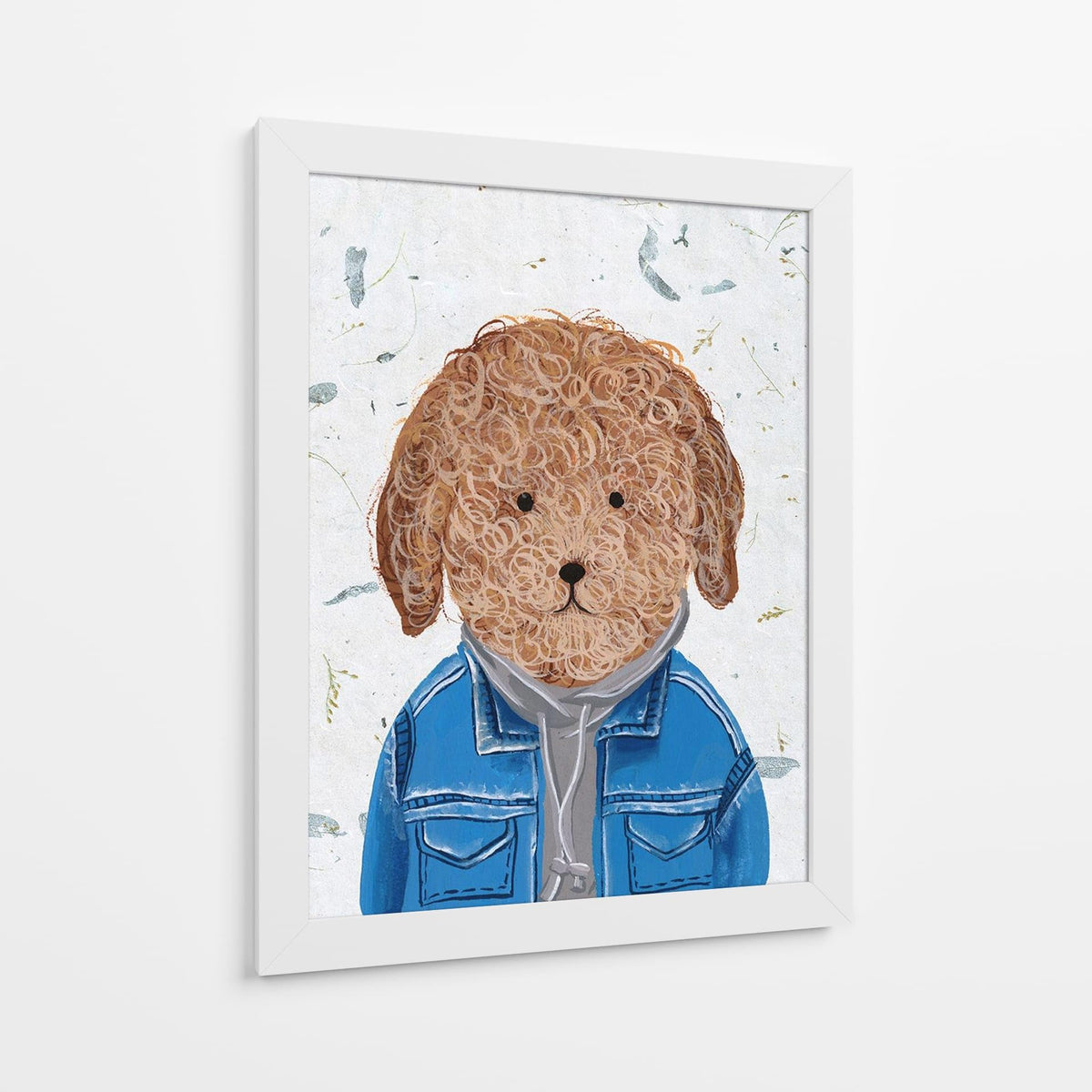 Canvas Lab | Hip Dog III by Melissa Wang | 30 x 40 in | Canvas Print Wall Art | Animals, Dogs, Nature | Wall Decor for Bedroom, Living Room or Office