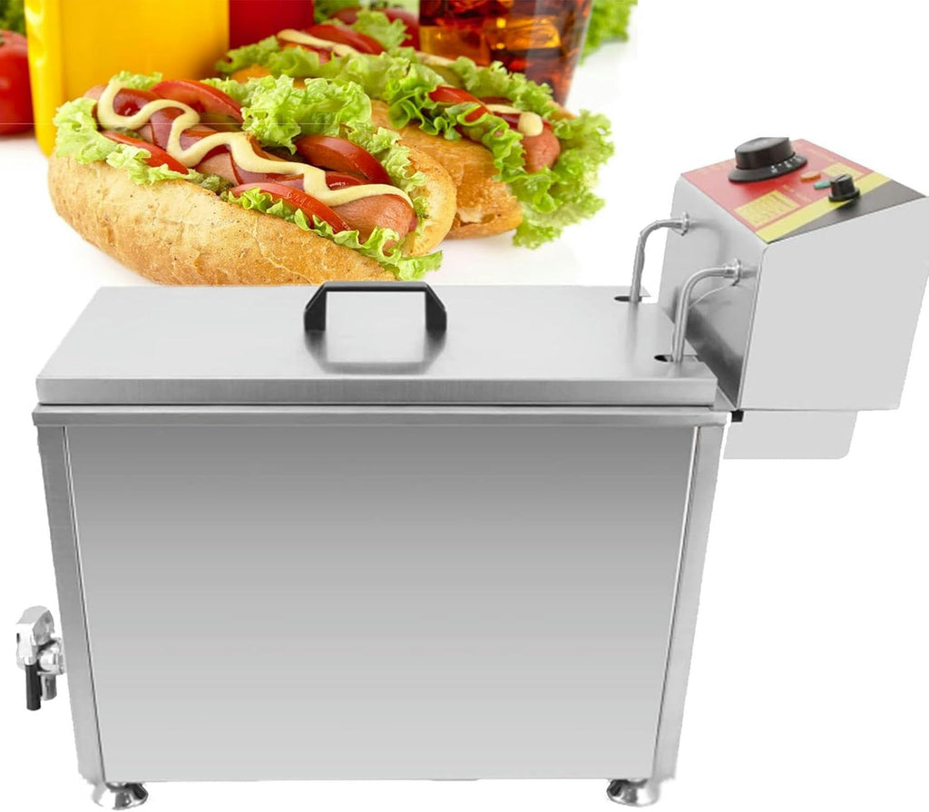 Professional Commercial Fryer Mazorca Corn, Kitchen Fryer with Stainless Steel Countertop, Fryer for Corn Dogs for Restaurants, Stores, Homes ~/