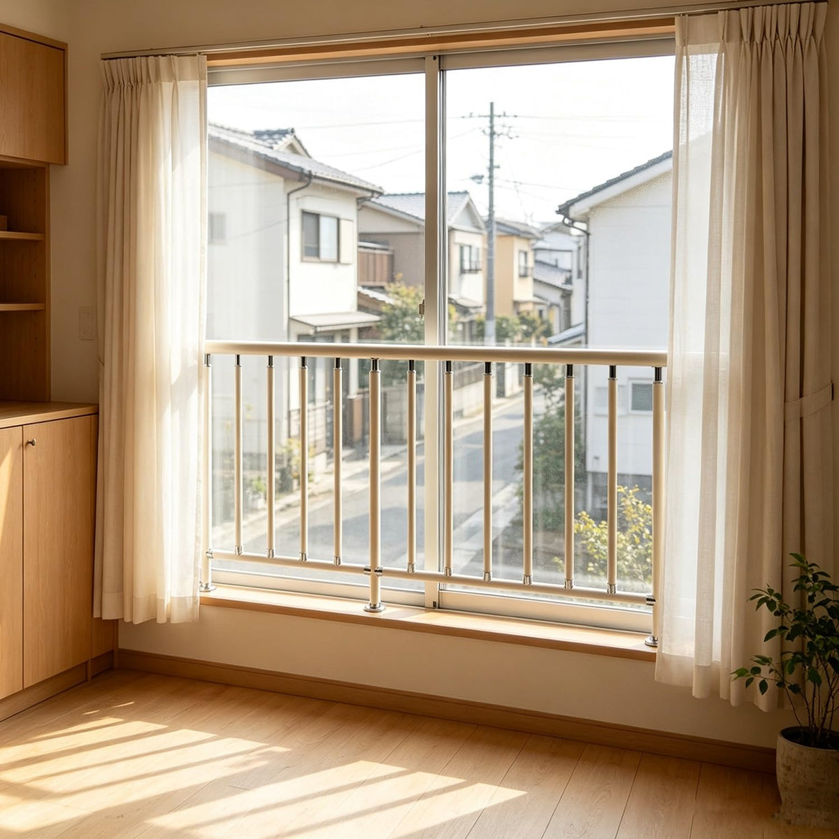 No Drilling Window Safety Bars Guard for Children Cats Dogs Home Security