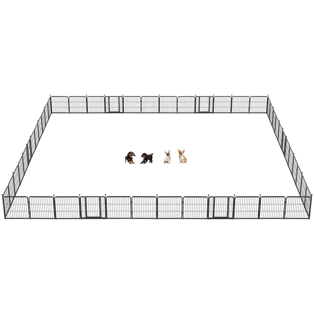 FXW Instant Dog Playpen with RV Step Grid for RV Camping, 40"H, 32 Panels