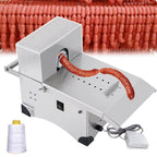 Commercial Hot Dog Binding Machine, Sausage Knot Machine, Binding Mode/Winding Mode, Portable Stainless Steel Kitchen Processor Tools For Kitchen Cooking, Dining - With Foot Pedal