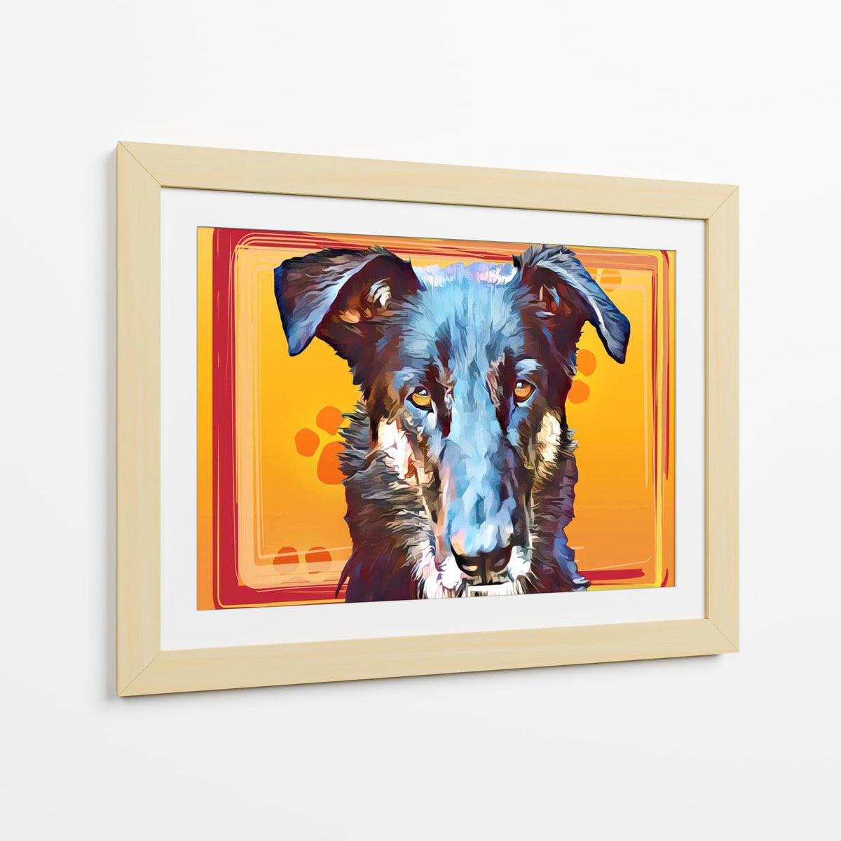 Canvas Lab | Pop Dog I by Leticia Herrera | 40 x 30 in | Canvas Print Wall Art | Animals, Dogs, Nature | Wall Decor for Bedroom, Living Room or Office
