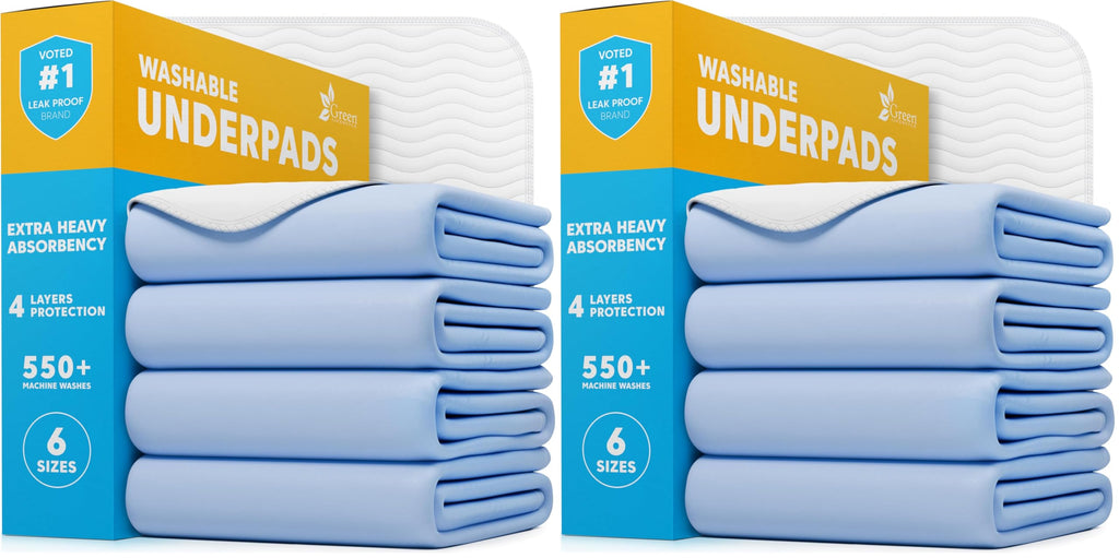 40 Pack Washable Pee Pads for Dogs 34"x36", Waterproof Puppy Pee Pads