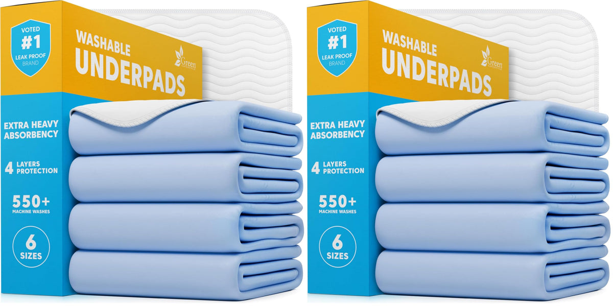 40 Pack Washable Pee Pads for Dogs 34"x36", Waterproof Puppy Pee Pads