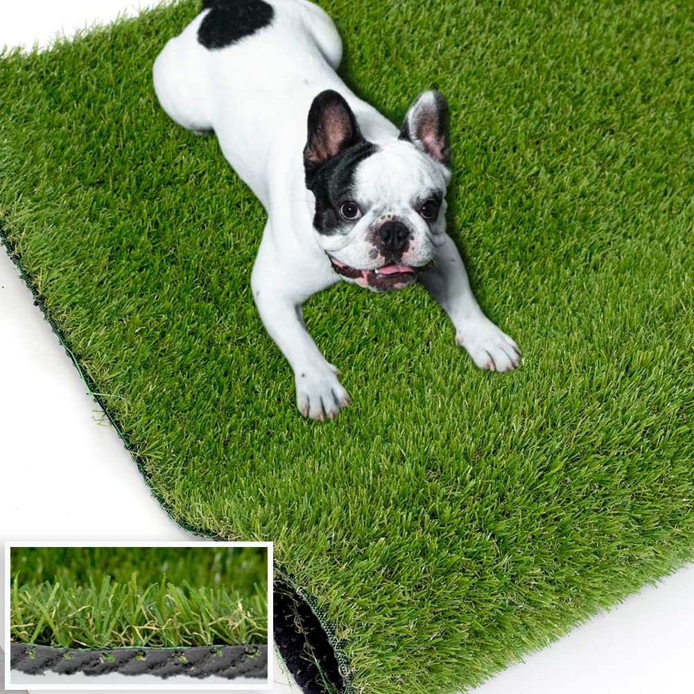Artificial Turf Grass Rug 15x20 ft, Fake Grass Carpet for Patio