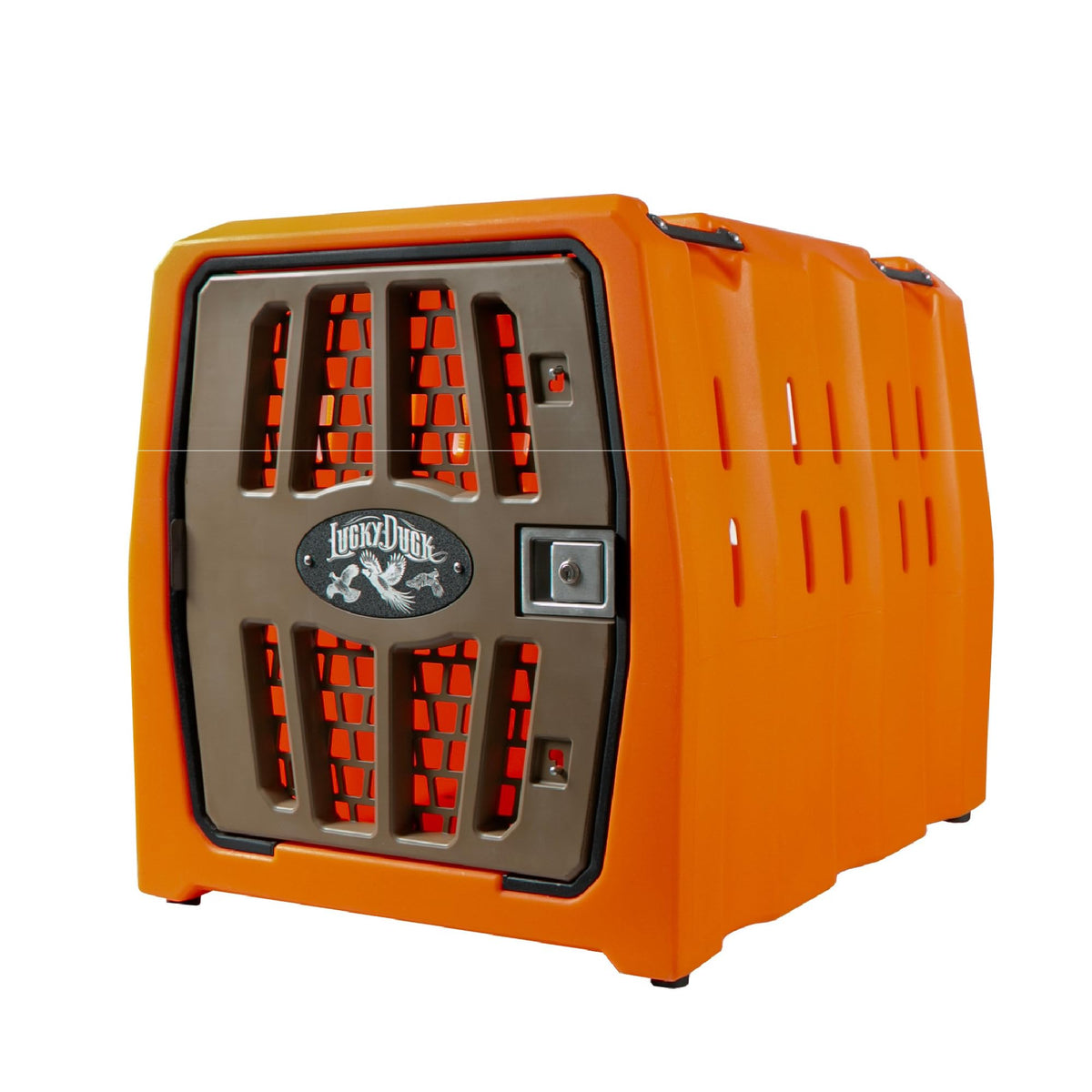 Lucky Dog Kennel, Durable Crash Tested Portable Dog Crates, Intermediate, Tan