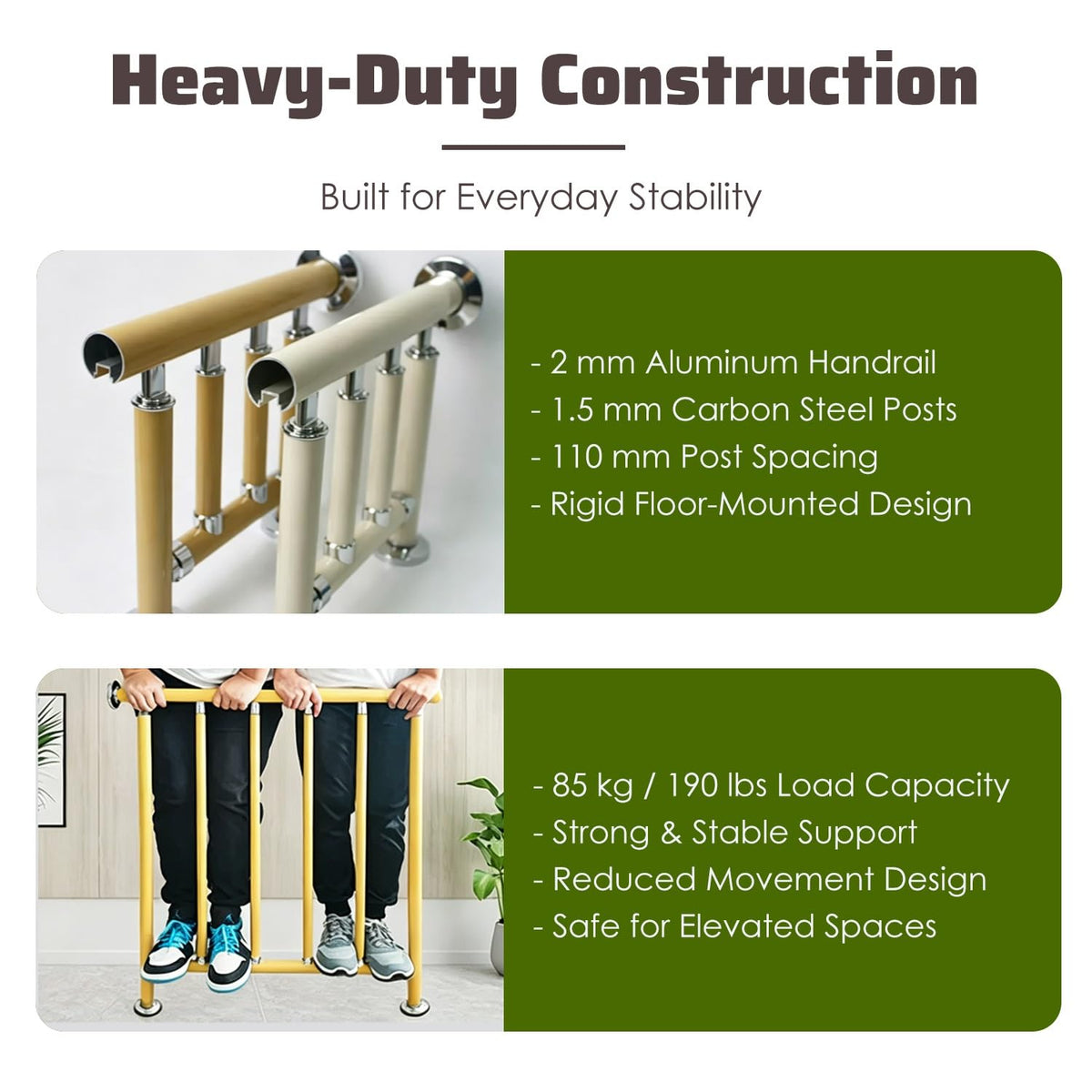 No Drilling Window Safety Bars Guard for Children Cats Dogs Home Security