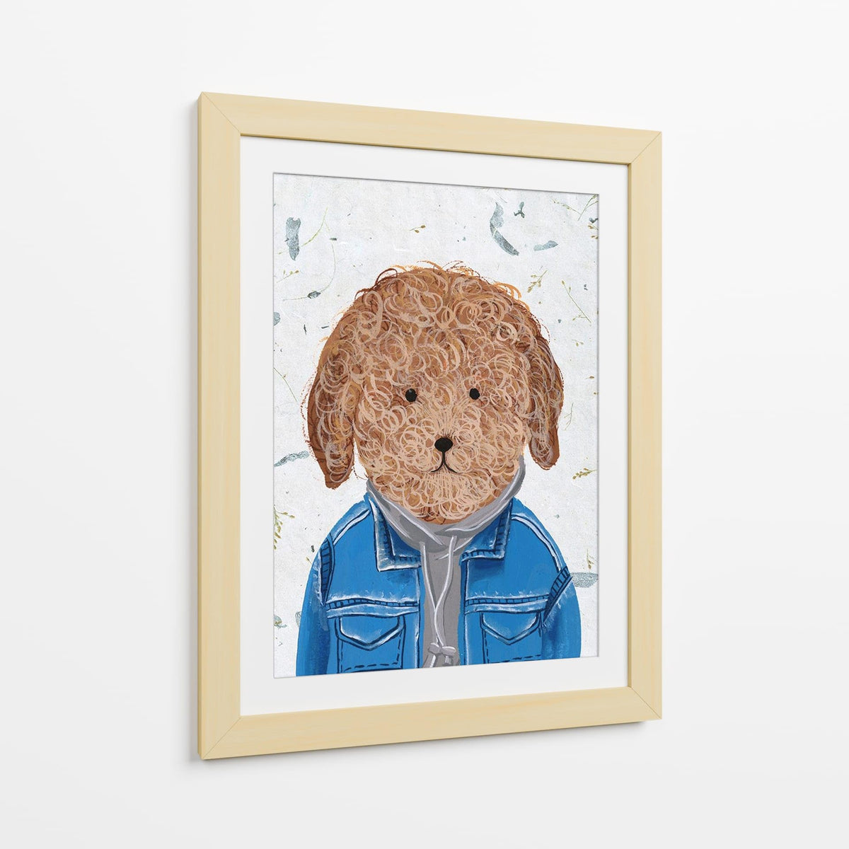 Canvas Lab | Hip Dog III by Melissa Wang | 30 x 40 in | Canvas Print Wall Art | Animals, Dogs, Nature | Wall Decor for Bedroom, Living Room or Office