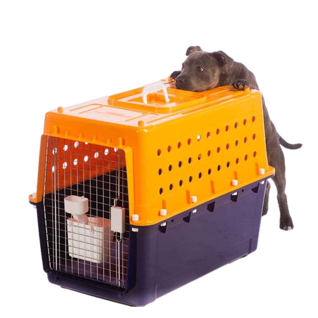 Pet Crate - Durable, Heavy Duty Dog Cat Kennel, Airline Approved Pet Carrier, Pet Palace Dog Kennel, Travel Dog and Cat Crate for Large Dogs Indoor or Outdoor, 7 Sizes