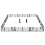 FXW Instant Dog Playpen with RV Step Grid for RV Camping, 40"H, 32 Panels