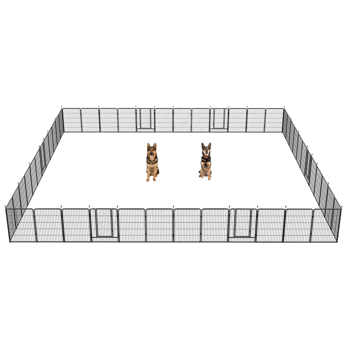 FXW Instant Dog Playpen with RV Step Grid for RV Camping, 40"H, 32 Panels
