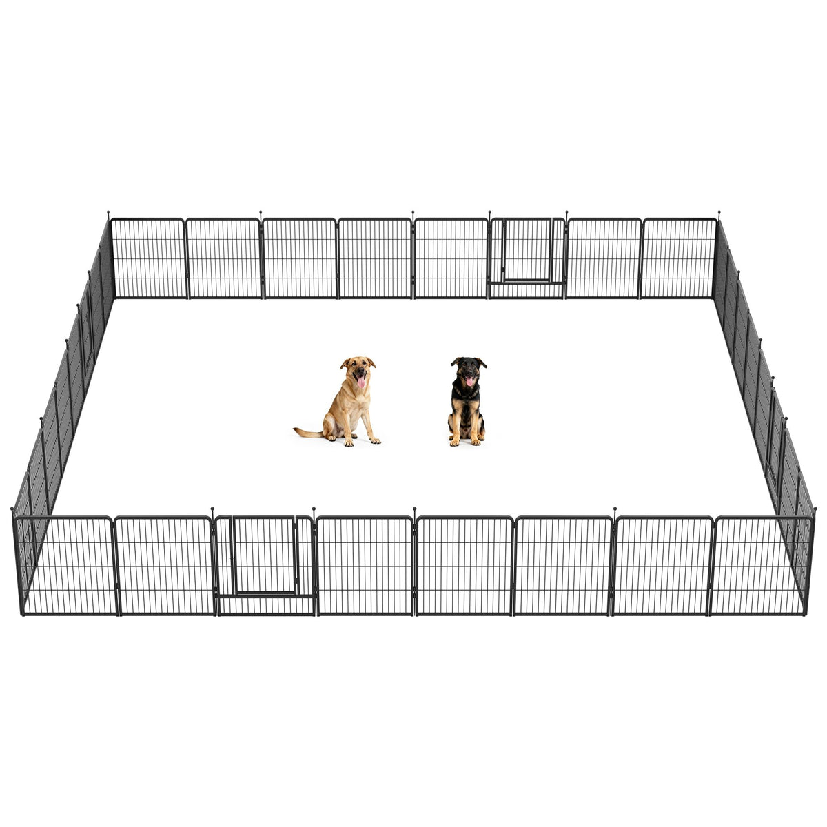 FXW Instant Dog Playpen with RV Step Grid for RV Camping, 40"H, 32 Panels