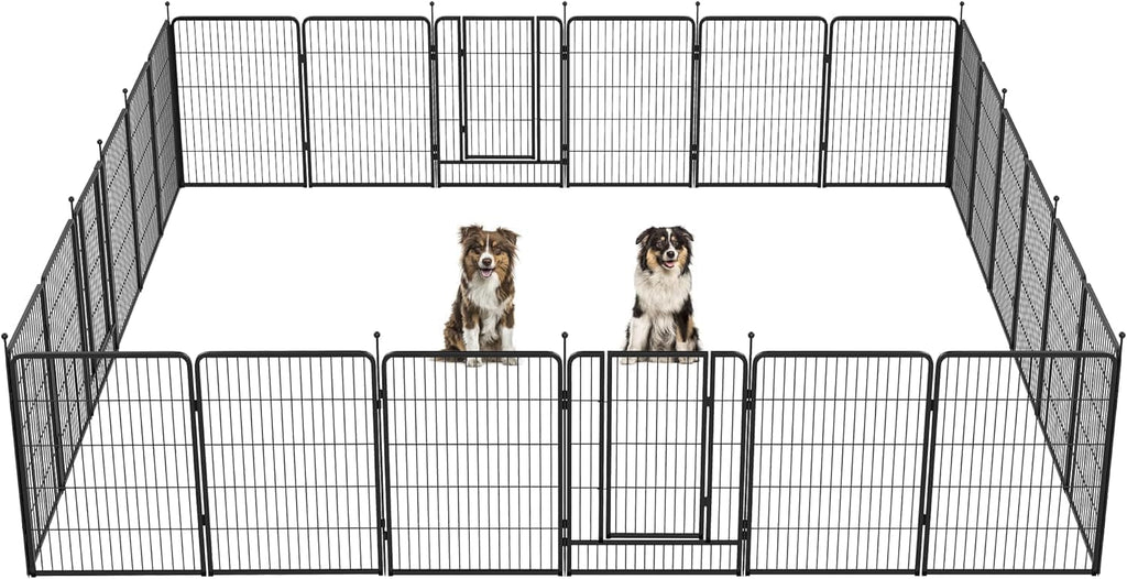 FXW Instant Dog Playpen with RV Step Grid for RV Camping, 40"H, 32 Panels
