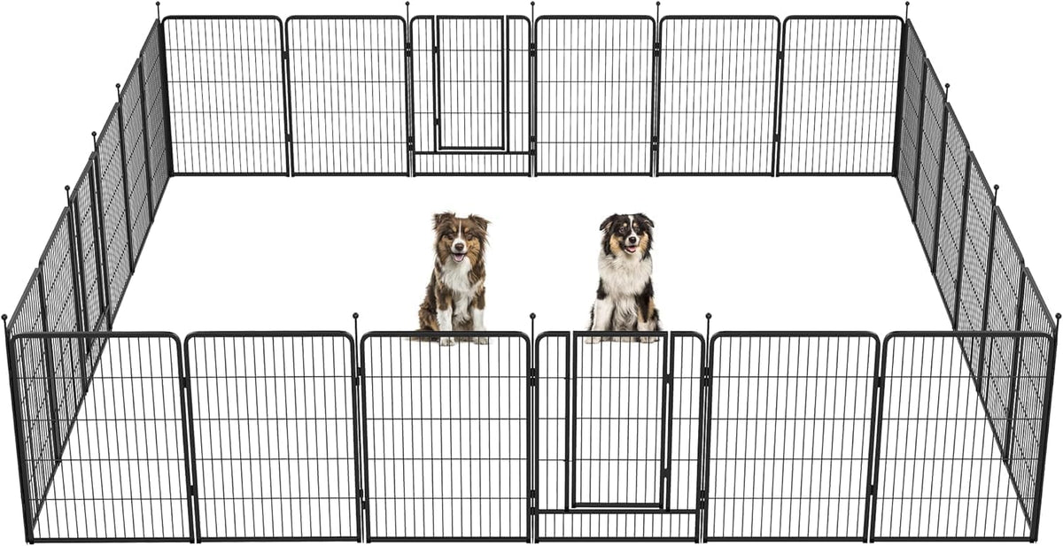 FXW Instant Dog Playpen with RV Step Grid for RV Camping, 40"H, 32 Panels